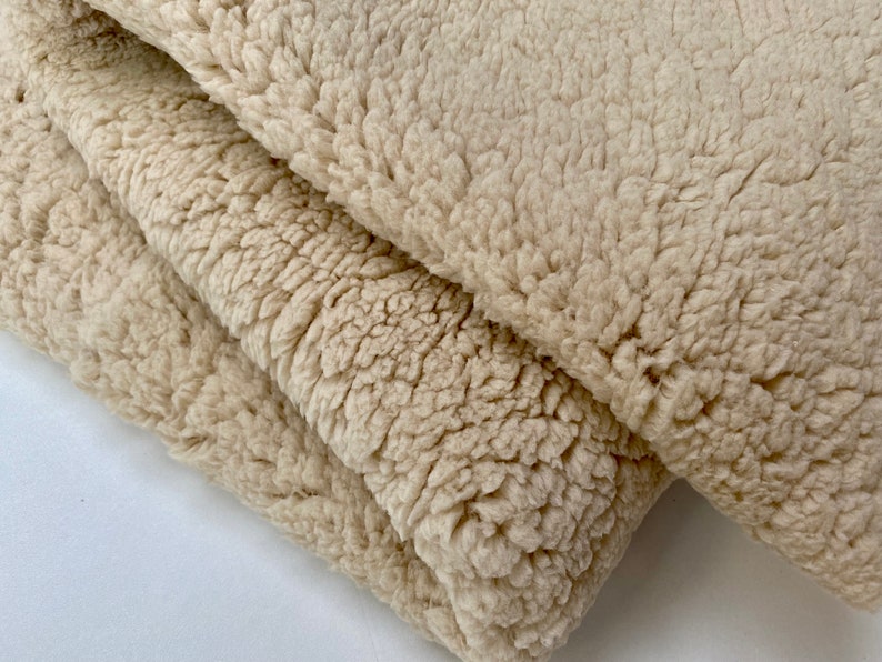 Sherpa Fleece Fabric Super Soft Stretch Material Home Decor Etsy