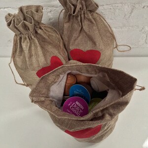 Red And Gold Christmas Bow Festival Große Geschenktüte