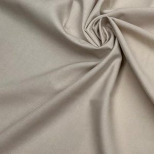 Tela Clásica de Mezcla de Lino y Algodón Ligera para Decoración del Hogar, Ropa de Cama, Ropa, Cortinas – 140 cm de Ancho Beige