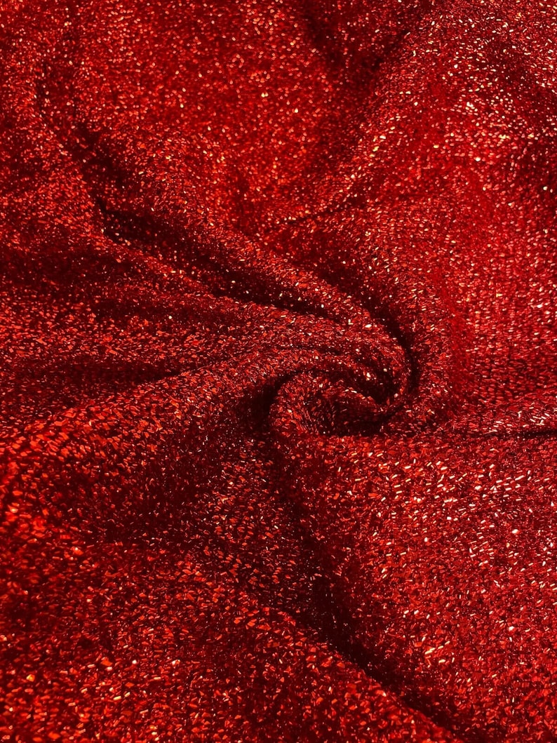 Sparkling Tinsel Lurex Fabric Stretch Metallic Glitter Lametta Etsy UK