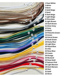 Cordón de ribete metálico con bridas, adorno de cuerda retorcida para ...