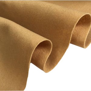 Tessuto in Feltro Materiale per Creatività Colori Unici – 102cm di Larghezza – MIELE CREMA