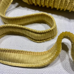 Frangia in Cotone Spazzolato – Passamaneria con Nappe 30mm – Cuscini, Tende, Arredo – Sabbia Dorata #12