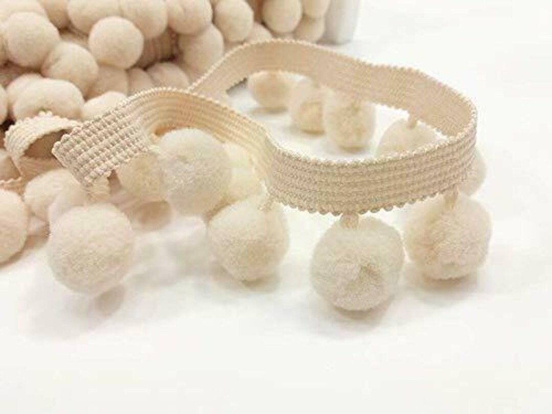 Passamaneria A Pon-Pom – 10 Mm – Colore Lampone – Vendita Al Metro - 3