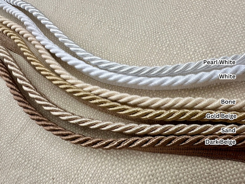 Micro Rope Trim Flanged Piping Cord Twisted Rope Trim Home Decor - Pillow Cushion ...
