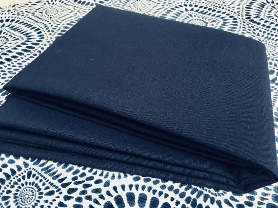 NAVY BLUE Waterproof Outdoor Ottoman Fabric Soft Teflon Material Plain Colours For Cushion Gazebo Beach 55