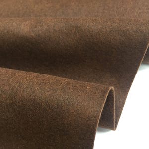 Brown Felt Fabric Material Craft Plain Colours Polyester - 102cm Wide