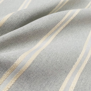Tessuto a righe jacquard effetto lino, decorazioni per la casa, materiale per tappezzeria per tende, larghezza 280 cm, colore Grigio chiaro
