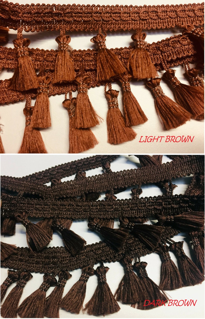 Fringe Tassel Trim Garland Bobble Ribbon Tape With Tassels Etsy