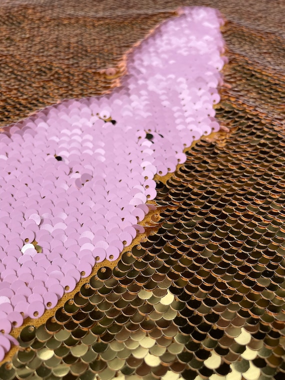 マーメイド リバーシブル 5 mm スパンコール生地 フリップ ツートン