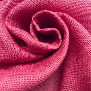 CANDY Pink gefärbt HESSIAN 100% JUTE Stoff Sackmaterial 10 Unzen feine natürliche Sackleinen für Hochzeit Tischläufer, Vorhänge 160 cm breit