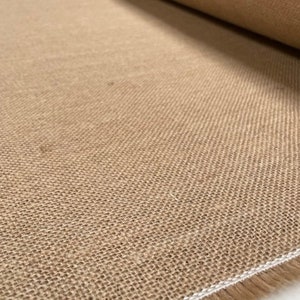 HESSIAN 100% JUTE Fabric Sacking Material - 10oz Fine Natural Burlap Raffia - 160cm (62 inches) wide