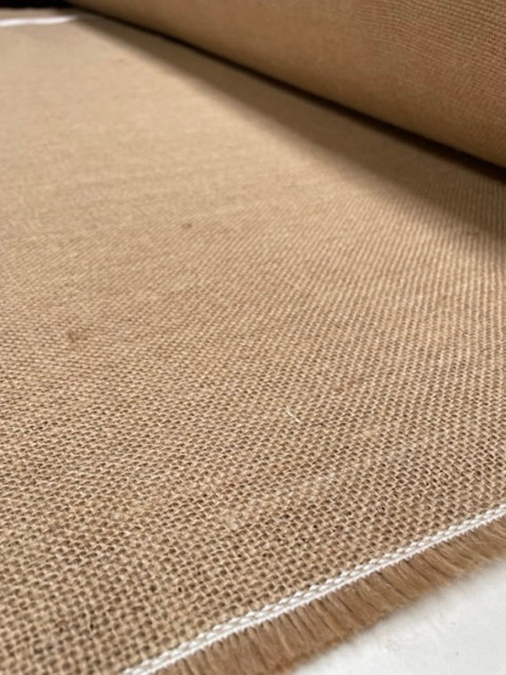 HESSIAN 100% JUTA Tessuto Sacking Material 10oz Fine Natural Rafia