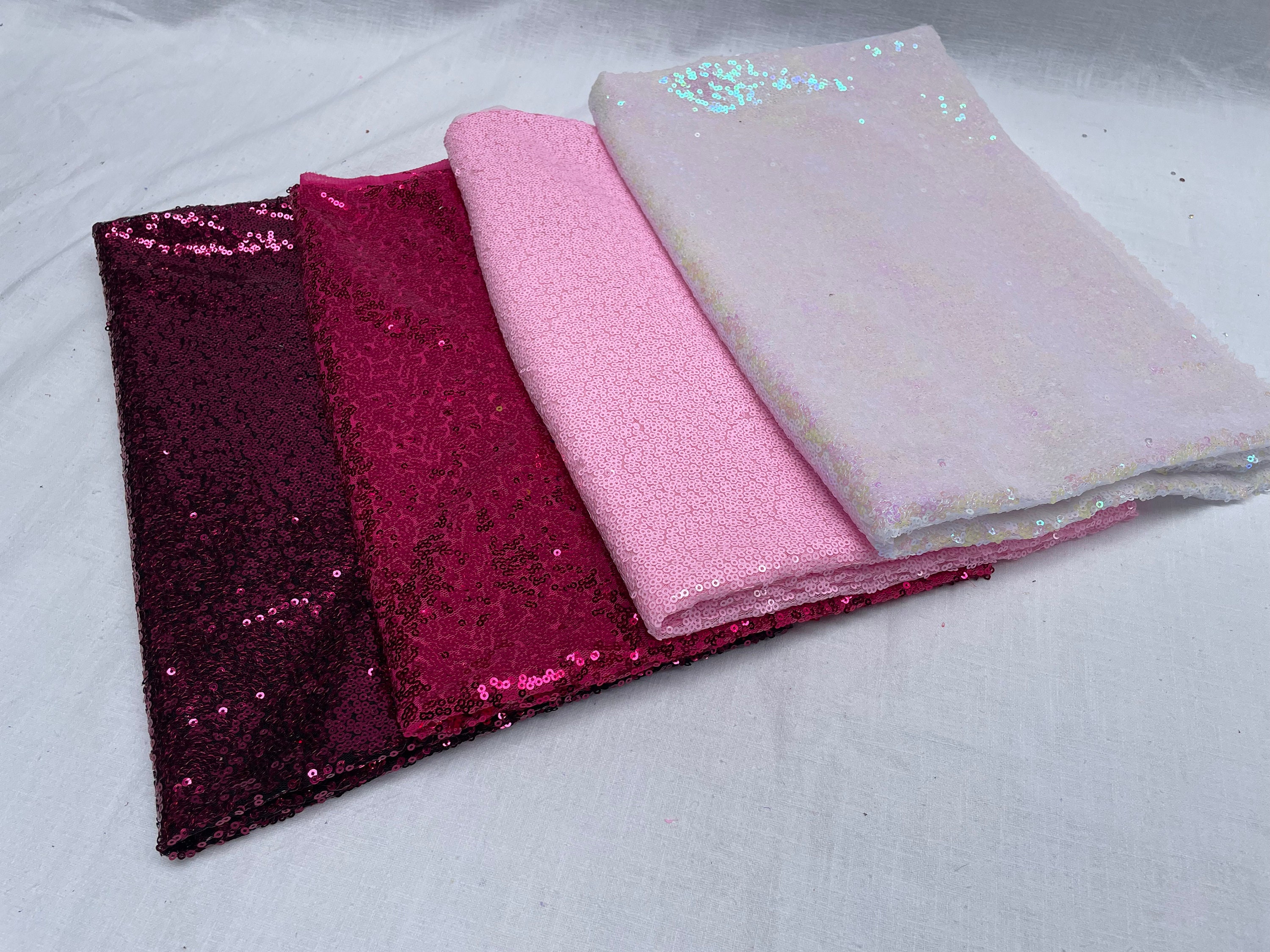 3mm Mini Sequins Fabric Material - 1 Way Stretch - 130cm or 51