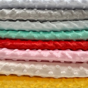 Super orbido Fossetta PUNTO Coccole in morbido pile Tessuto Velboa peluche Materiale in microfibra - coperte, bambino - 150 cm di larghezza
