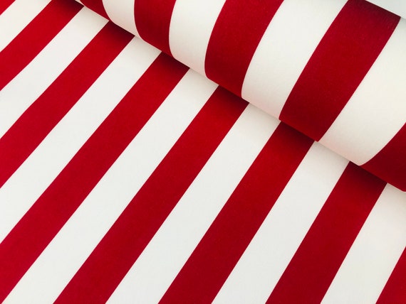 Red & Striped DRALON Outdoor Fabric Acrylic -
