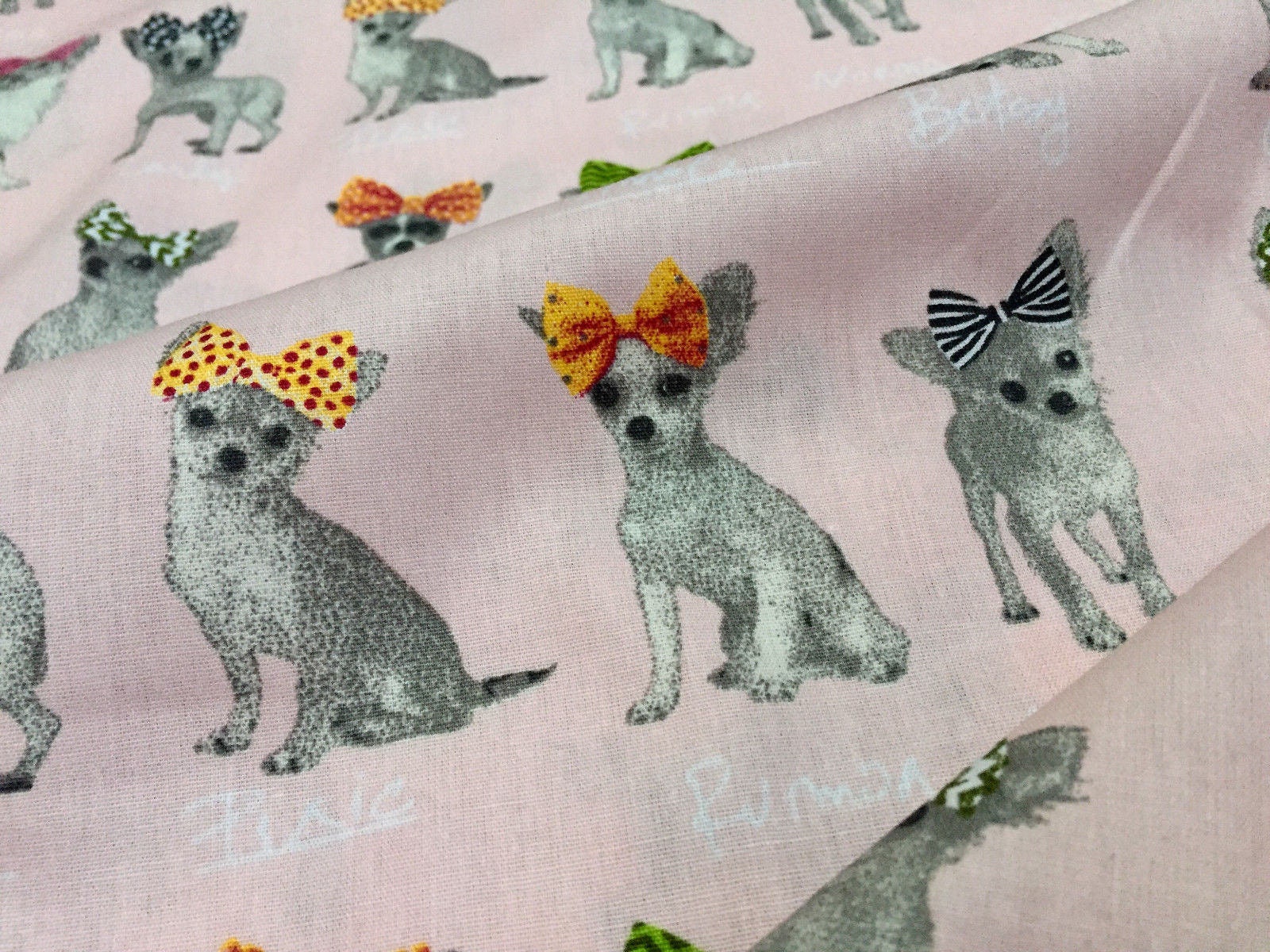 CHIHUAHUA DOG 100% Cotton Poplin Fabric Animal Cute Dogs - Etsy