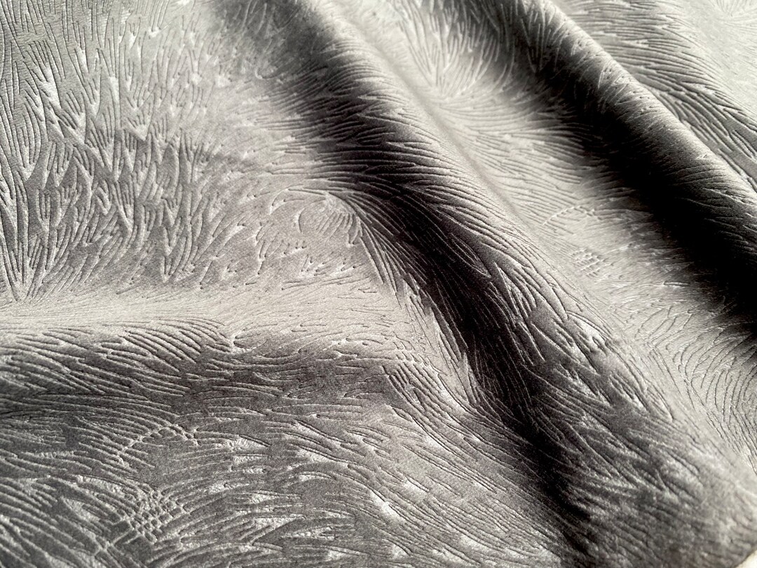 Velour Pattern Embossed Embossed Velvet Fabric Super Soft Velour Material Home Decor Curtains ...