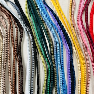 Picture of Flanged Piping Cord Twisted Rope Trim Home Decor - Pillow Cushion ...