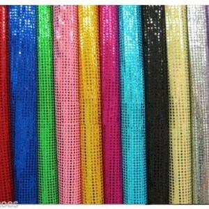 6mm Sparkling Sequin Fabric Material Glitter Sparkle - 6mm Sequins ...