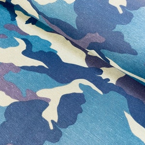 Tessuto Camouflage Verde Armato - Tessuto per Tende, Tappezzeria, Uniformi - Larghezza 136cm