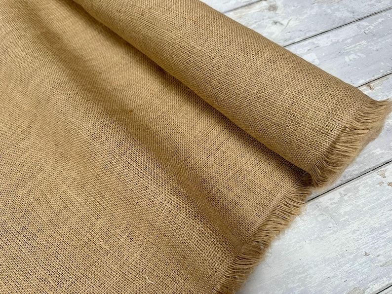 HESSIAN 100% JUTE Fabric Sacking Material - 10oz Fine Natural Burlap Raffia - 160cm (62 inches) wide image 4
