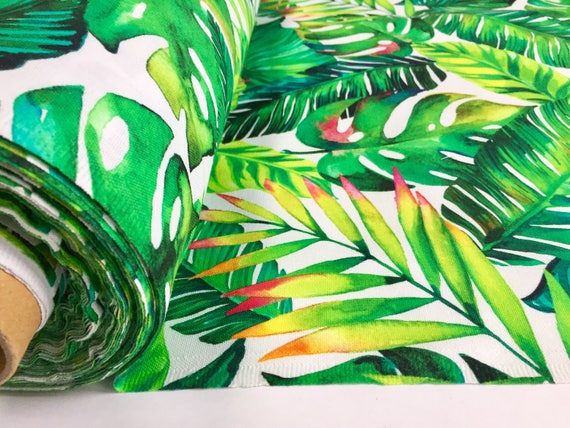 Leaf print cheap curtain fabric