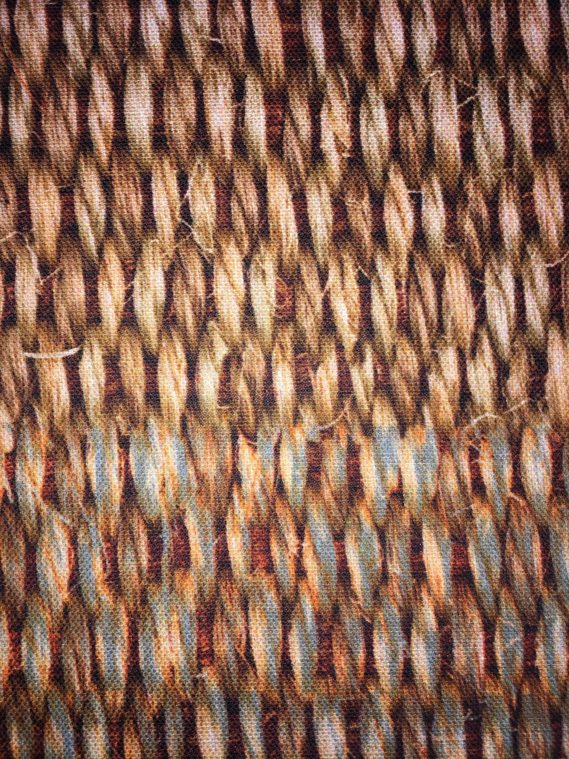 Sisal Fibre Ropes Matting Effect Brown Digital Print Fabric Etsy UK