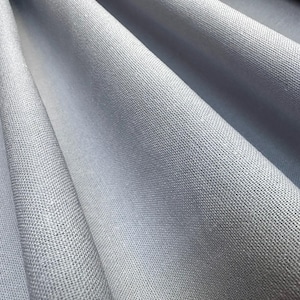 Tela Clásica de Mezcla de Lino y Algodón Ligera para Decoración del Hogar, Ropa de Cama, Ropa, Cortinas – 140 cm de Ancho Grey