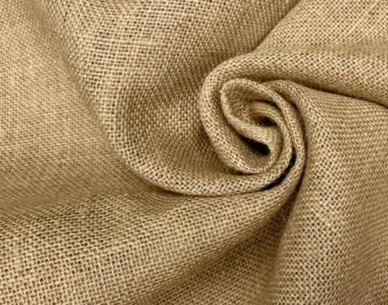 HESSIAN 100% JUTE Fabric Sacking Material - 10oz Fine Natural Burlap ...