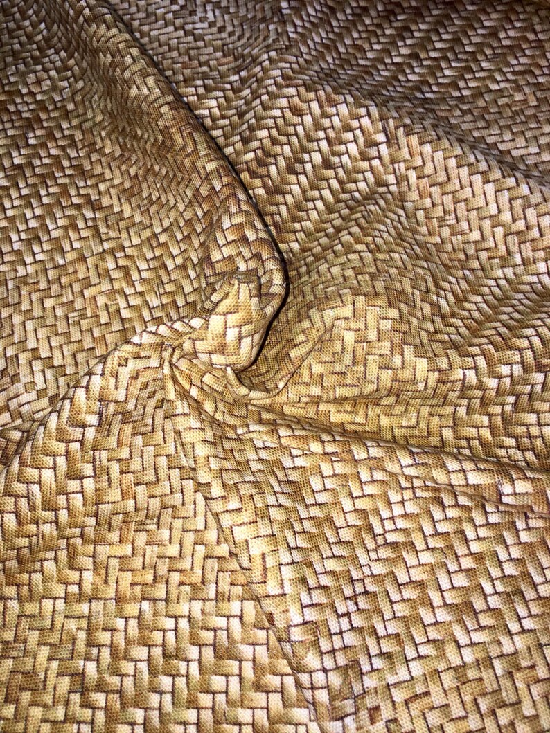 Beige SISAL PRINT Digital Curtain upholstery Fabric Material Etsy