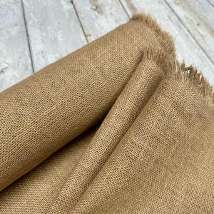HESSIAN 100% JUTE Fabric Sacking Material - 10oz Fine Natural Burlap Raffia - 160cm (62 inches) wide image 5