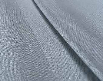 Soft Linen Fabric Material -  100% Linens for Home Decor, Curtains, Clothes - 140cm wide - Plain Silver Grey