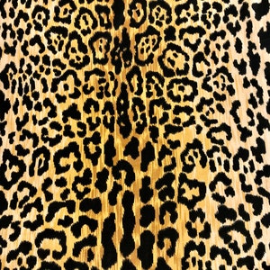 Leopard Print Cotton Velvet Fabric, Braemore Jamil Natural Home Decor ...