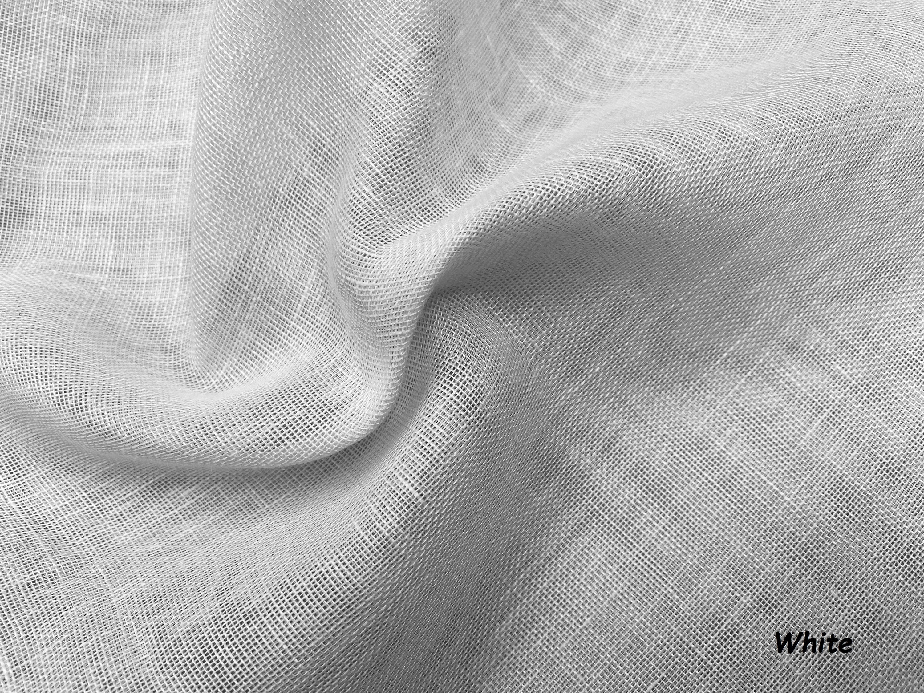 Tela de lino 100% extra ancha - Material de lino suave para decoración del  hogar, cortinas, ropa - 118.1 in de ancho - Natural liso (se vende por