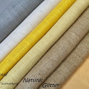 12'' wide Rustic Burlap Jute Runners For Events, Weddings, Home - Jute Hessian Table Runner - grey, cream, glitter, mustard