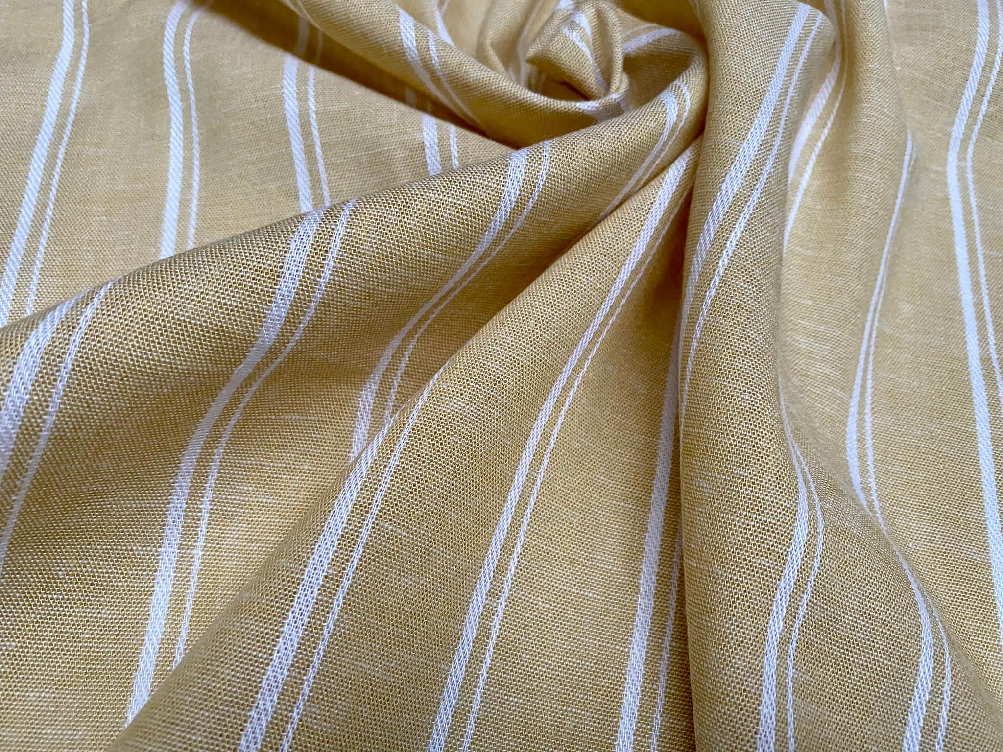 Gold, Brown & Olive Green Stripe Denim Fabric - By The Yard – In-Weave  Fabric