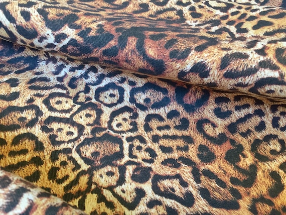 PANTHER LEOPARD Print Cotton Fabric Material Animal Print - Etsy PANTHER LEOPARD Print Cotton Fabric Material Animal Print - Etsy