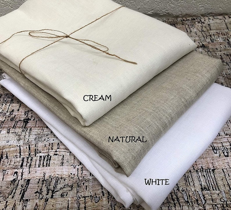 Soft Linen Fabric Material 100 Linens Textile for Home Etsy
