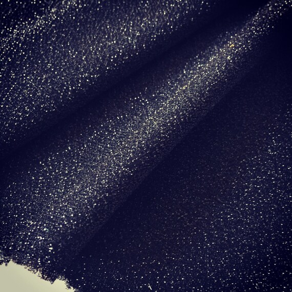 Metallic Blue Foil Jersey Knit Fabric 150cm wide