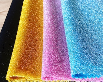 Lightweight Metallic Lurex Fabric Stretch Jersey Material - Sparkling Pink Blue Gold Black Glitter - 150cm wide