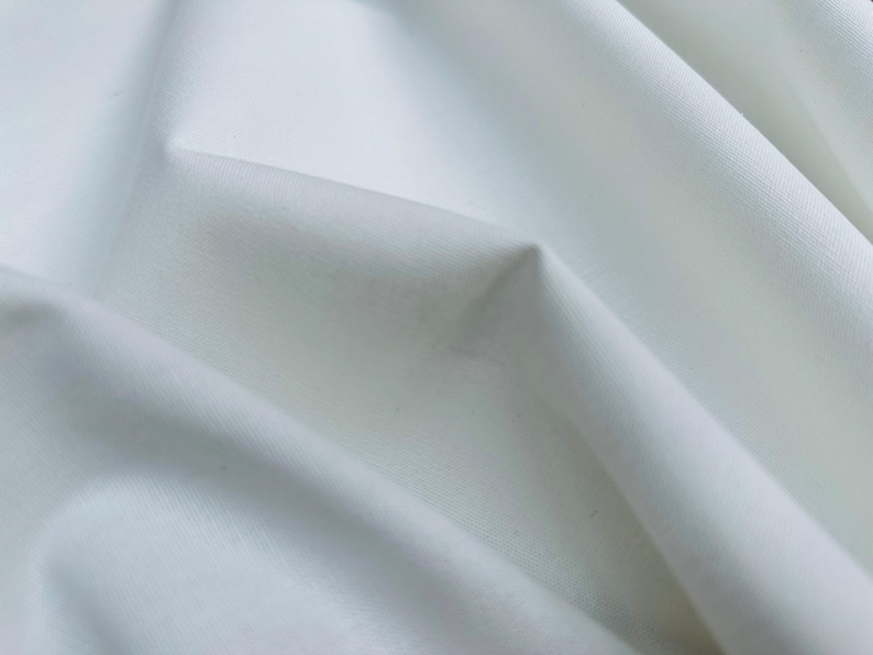 Tela Clásica de Mezcla de Lino y Algodón Ligera para Decoración del Hogar, Ropa de Cama, Ropa, Cortinas – 140 cm de Ancho Pure White