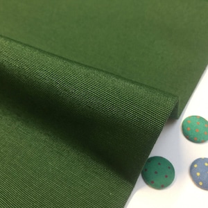 DARK GREEN Plain Ottoman Fabric For Curtains Upholstery Cotton Canvas Material - 55&quot;/140cm Wide