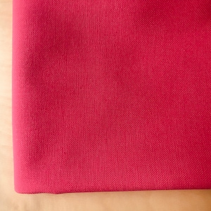 FUCHSIA PINK- Plain Medium Weight Cotton Fabric For Dressmaking Curtains Light Upholstery Canvas Material - 55&quot;/140cm Wide