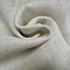 Tela de Yute Teñida - Arpillera Colorida para Bodas, Caminos de Mesa, Cortinas - 62 Pulgadas de Ancho CREAM