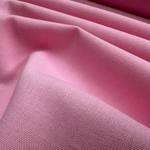 Tela Clásica de Mezcla de Lino y Algodón Ligera para Decoración del Hogar, Ropa de Cama, Ropa, Cortinas – 140 cm de Ancho Pink