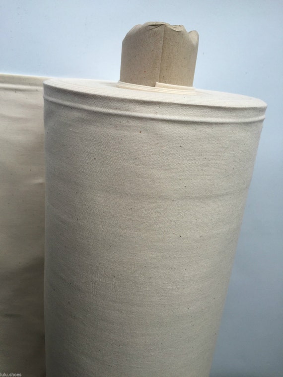 Plain White 100% Cotton Fabric Material - Curtains, Dress Making, Bedding -  120cm wide per metre