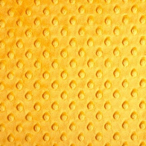 Tessuto Pile Supersoft Dimple DOT – Morbidezza per Coperte Baby – 160cm di Larghezza – Giallo