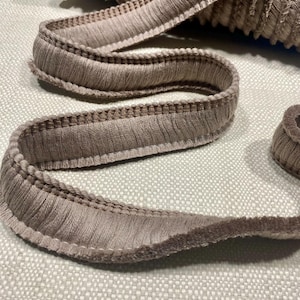 Frangia in Cotone Spazzolato – Passamaneria con Nappe 30mm – Cuscini, Tende, Arredo – Beige #11