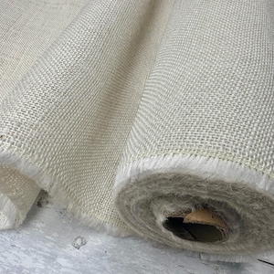 CRME geverfde HESSIAN 100% JUTE stof Ontslagmateriaal - 10oz fijne natuurlijke jute voor bruiloft, tafelloper, gordijnen - 150 cm of 59" breed